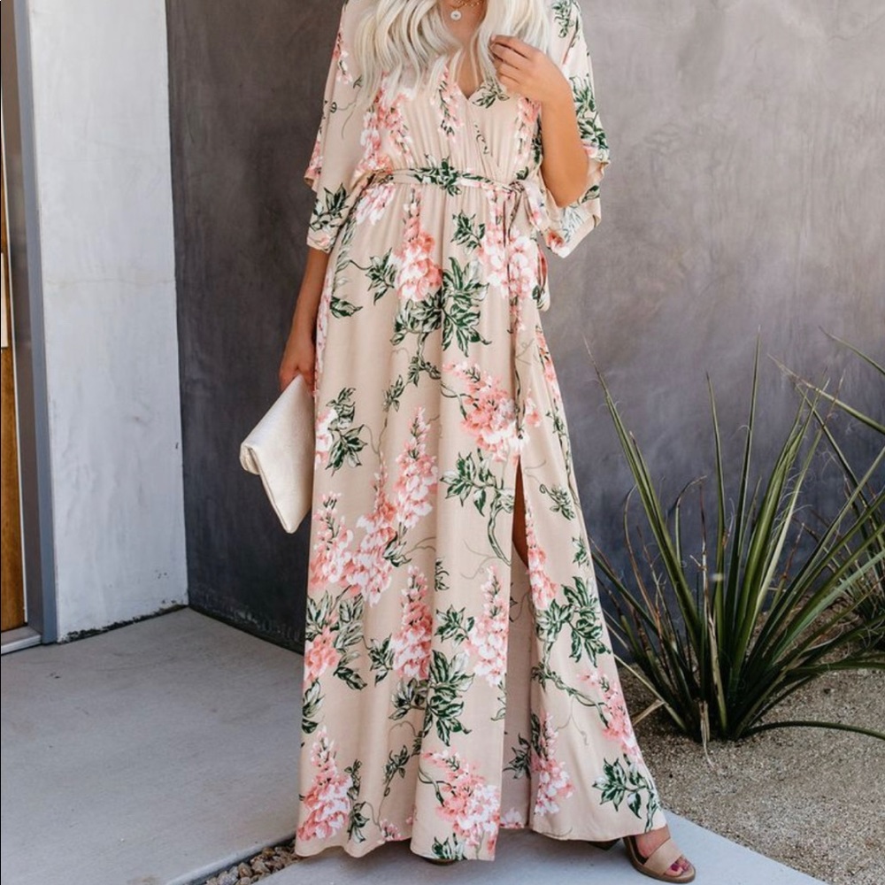 Vici Dolls Kimono Maxi Dress